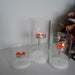 Glass Hurricane Candle Holder for Pillar Candles - Glass Cylinder Vase for Centerpieces Clear Seeded Home Decor for Kitchen Table Living Room