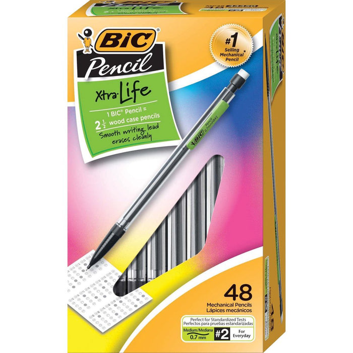 BIC Xtra Life Comfort Mechanical Pencils, Smooth Writing, 0.7Mm, 48 Count