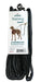 Sporn 6' Nylon, Suede & Nickel Standard Dog Leash, Black, M/L
