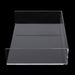 2-Pack Acrylic Stackable Letter Tray Desk Organizer Vertical Clear Paper Tray Desktop File Book Storage Shelf