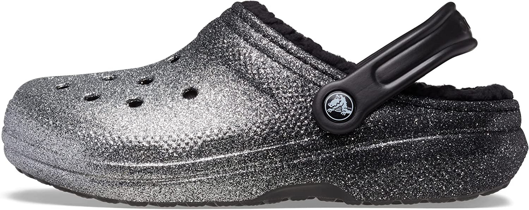 Unisex-Adult Classic Glitter Lined Clogs | Fuzzy Slippers