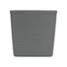 Jute 11" Cube Basket, Resin Plastic Storage Bin, Grey Flannel
