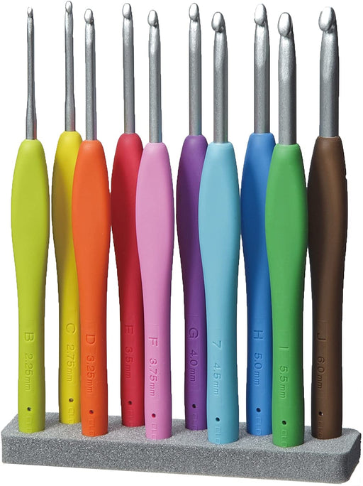 Clover 3672 Amour Crochet Hook Set, 10 Sizes
