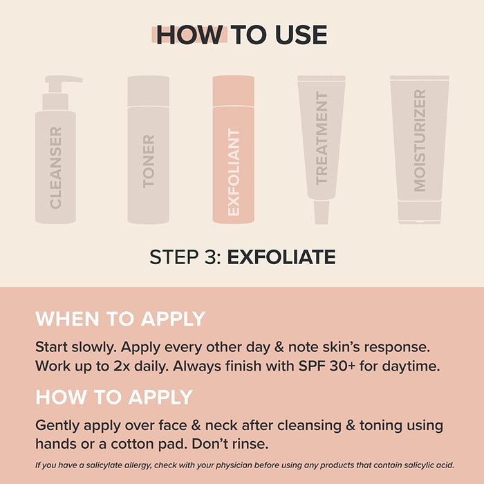 Paulas Choice--Skin PERFECTING 2% BHA Liquid Salicylic Acid Exfoliant--Facial Exfoliant for Blackheads, Enlarged Pores, Wrinkles & Fine Lines, 4 Oz Bottle