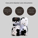 Homesmart Cow Pattern Sherpa Blanket Faux Fur Wearable Sleeve One Size