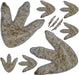 64 Pieces Dinosaur Decor Dinosaur Footprints Floor Decals Peel and Stick Dinosaur Track Stickers Removable Dinosaur Tracks Wall Decals Vinyl Footprints Wall Decal for Baby Nursery Bedroom Home Decor