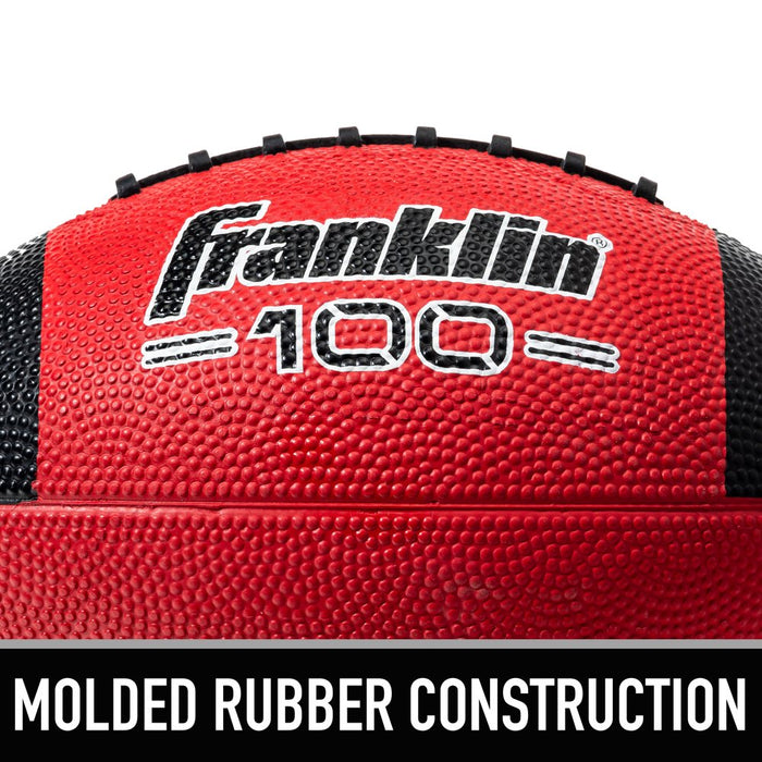 Junior Size Rubber Football - 6 Pack Deflated with Pump