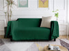 Cotton Geometrical Sofa Cover, Sectional Couch Covers for 1 Cushion Couch Couch Cover Living Room Throws Blankets Sofa Slipcovers, Furniture Protector for Pets (Medium, 71" X 91", Green)