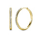Bianca 18K White Gold Hoop Earrings with Swarovski Crystals, Female