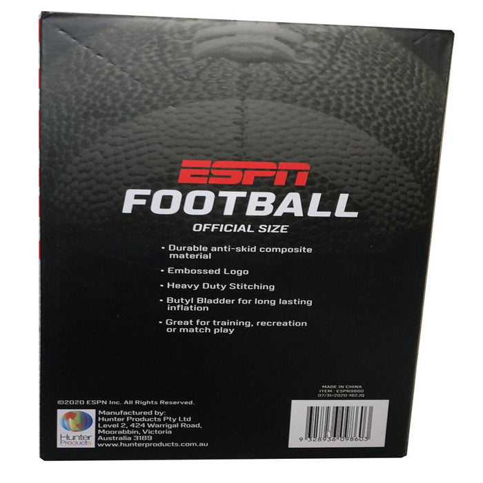 ESPN XR3 Official Match Size Football with Anti-Skid Composite Material