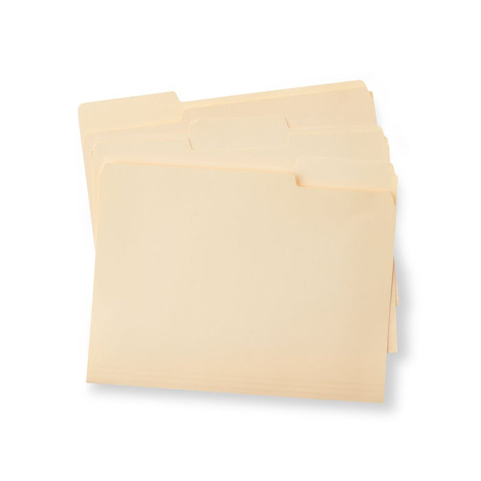 Pen + Gear File Folders, Letter, Manila, 1/3 Cut, 150 Count