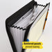 Five Star 7-Pocket Expanding File with Reminder Tabs, Black (35294)