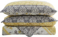 King Quilt Set, 3-Piece King Size Quilt Set with 2 Pillow Shams- Boho Reversible Soft and Lightweight King Quilt Bedding Bedspread Coverlet Set