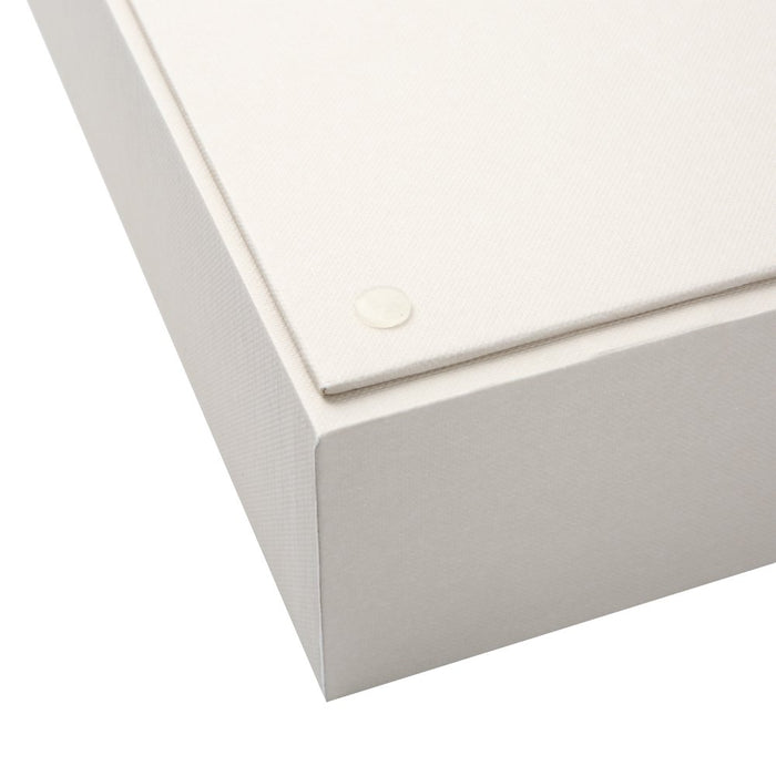 2 Piece Set Paperboard Paper Tray Desk Organizer Papyrus Beige