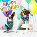Dog Bandanas - 6PCS Birthday Gift Washable Green Black Blue Red Square Plaid Printing Christmas Dog Bib Double Reversible Kerchief Scarf Adjustable Accessories for Small to Large Dog Puppy Cat