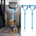 2 Packs Dog Cat Safety Seat Belt Strap Car Headrest Restraint Adjustable Nylon Fabric Dog Restraints Vehicle Seatbelts Harness