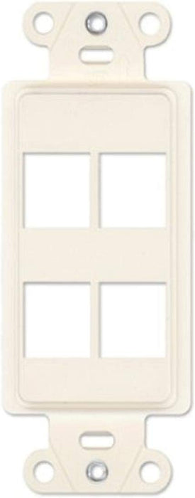 On-Q WP3413WH10 High Impact Flame Retardant Plastic 3-Port Decorator Outlet Strap, White, 10 Count