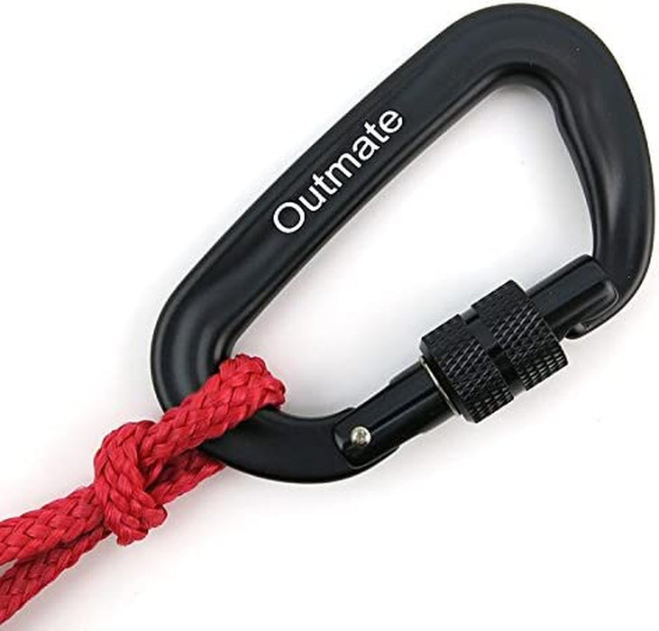 Hammock Carabiner Clip,12Kn 7075 Aluminium Alloy Carabiners,Heavy Duty Clips 2645Lbs/1200Kg,Perfect Gear for Hammocks Camping Hiking Keyring and Utility