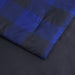 7-Piece Lightweight Microfiber Bed-In-A-Bag Comforter Bedding Set - Full/Queen, Black and Blue Buffalo Plaid