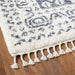 Wanda June Home Persian Shag with Fringe Area Rug, Blue/Ivory, 5'2" X 7'2" by Miranda Lambert