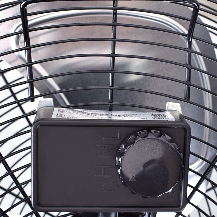 20" High Velocity Industrial Fan, Black,