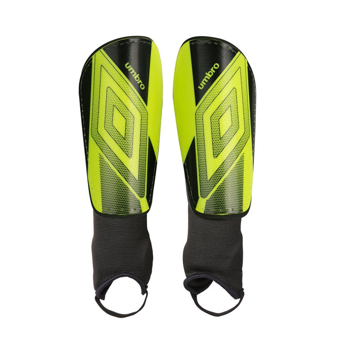Umbro Ceramica Peewee Stirrup Soccer Shin Guards for Kids, Green