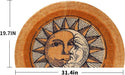Creative Semi-Circular Area Carpet Anti-Slip Super Absorbent Carpet,Sun and Moon Mat,Shaggy Throw Rug for Living Room Bedroom Bathroom Home Decor