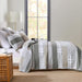 Quilt Queen Size 100% Cotton Queen Size Quilts Greyish Green White Bedspreads Plaid Quilts Lightweight Soft Breathable Bedding Sets for All Season, 3 Piece