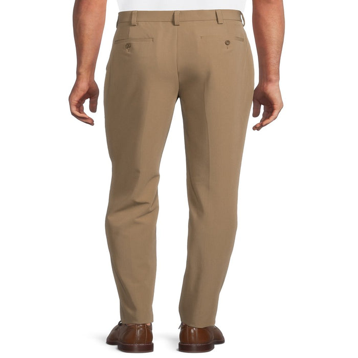George Men'S and Big Men'S Premium Comfort Stretch Flat Front Suit Pants