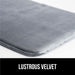 Gorilla Grip Thick Memory Foam Bath Rugs, Soft Absorbent Velvet Bathroom Mats, Durable Dots on Underside, Machine Washable Bathmat, Carpet Rug Room Decor for Shower Floor, 24X17 Mat, Graphite Gray