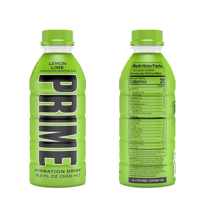 Prime Hydration Sports Drink Variety Pack - Energy Drink, Electrolyte Beverage - Lemon Lime, Tropical Punch, Blue Raspberry, Orange, Grape & Ice Pop - 16.9 Fl Oz by  (6)