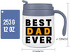 Dad Mug,Gift for Dad and Men, Best Dad Ever Mug, Insulated Travel Tea Mug with Handle and Lid, Dad Mug for Birthday Christmas Fathers Gifts Day from Wife Daughter Son.