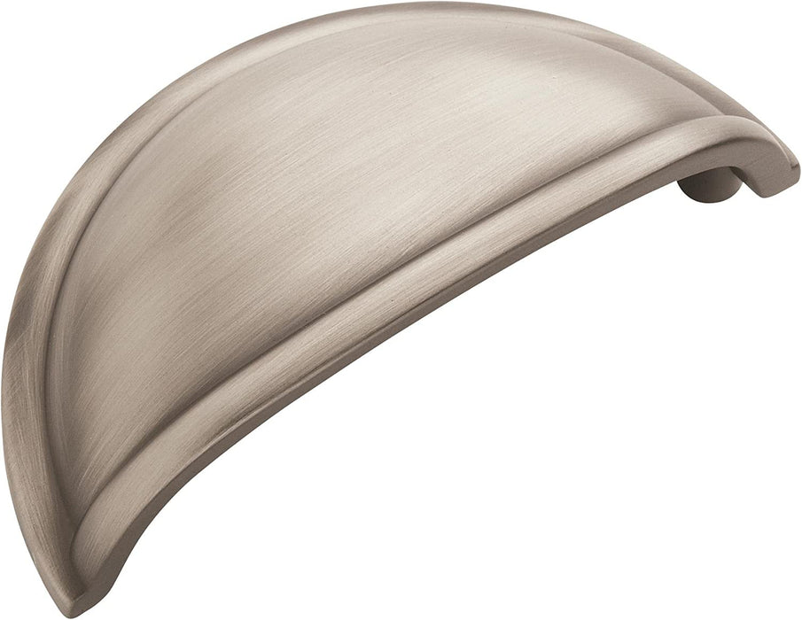 Amerock | Cabinet Cup Pull | Satin Nickel | 3 Inch (76 Mm) Center to Center | Cup Pulls | 5 Pack | Drawer Pull | Drawer Handle | Cabinet Hardware