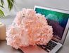 Artificial Hydrangea Flowers Blush Heads 10 Fake Hydrangea Silk Flowers for Wedding Centerpieces Bouquets DIY Floral Decor Home Decoration with Stems.
