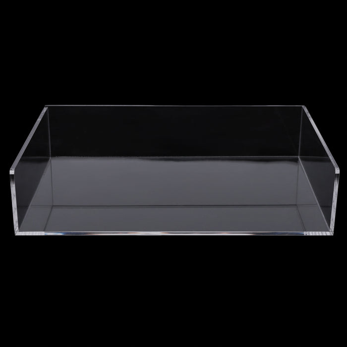 2-Pack Acrylic Stackable Letter Tray Desk Organizer Vertical Clear Paper Tray Desktop File Book Storage Shelf
