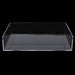 2-Pack Acrylic Stackable Letter Tray Desk Organizer Vertical Clear Paper Tray Desktop File Book Storage Shelf