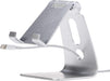 Adjustable Aluminum Cell Phone Desk Stand for Iphone and Android, Silver