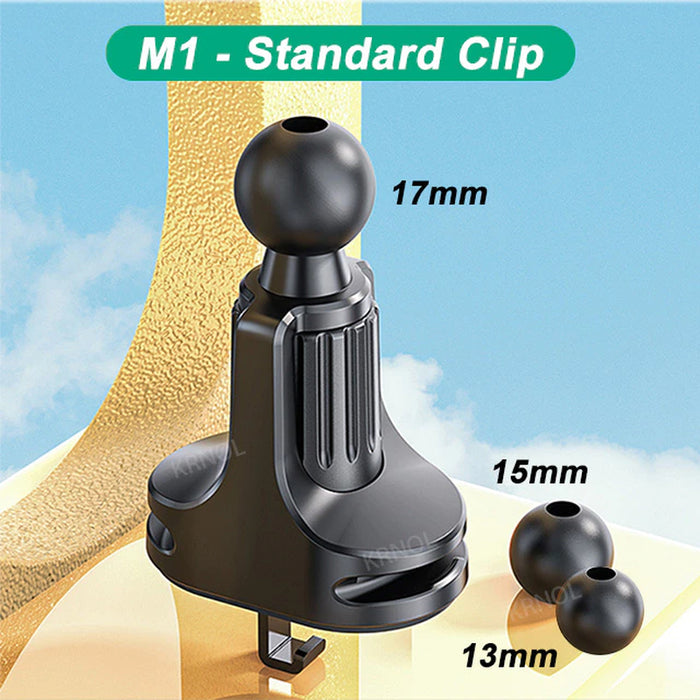 Upgrade Air Vent Clip for Car Phone Holder Stand 17Mm 15Mm 13Mm Ball Head for Air Outlets Auto Telephone Support Mount Bracket