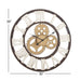 30" Brown Metal Gear Wall Clock