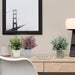 Artificial Plant, 3 Pcs Mini Plants Artificial Potted Set Fake Green Seven-Layer Grass Plant Faux Plastic Herbs Topiary Shrubs for Home Office Desk , Kitchen Counter Decoration