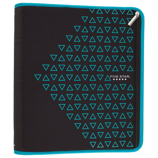 Five Star Xpanz 2" Zipper Binder, 380 Sheet, round Rings, Teal (28090HZ9)