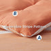 Bedsure Bed in a Bag Full Size 7-Piece Burnt Orange White Striped Bedding Comforter Sets All Season Bed Set, 2 Pillow Shams, Flat Sheet, Fitted Sheet and 2 Pillowcases