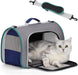 A4Pet Airline Approved Cat Carrier Expandable Dog Carriers,Soft-Sided Portable Pet Travel Washable Carrier for Kittens,Puppies,Rabbit,Hamsters