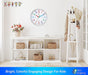 Telling Time Teaching Clock, Silent Non Ticking Analog Battery Operated Learning Clock for Kids, Perfect Room & Wall Decor for School Classrooms, Playrooms and Kids Bedrooms