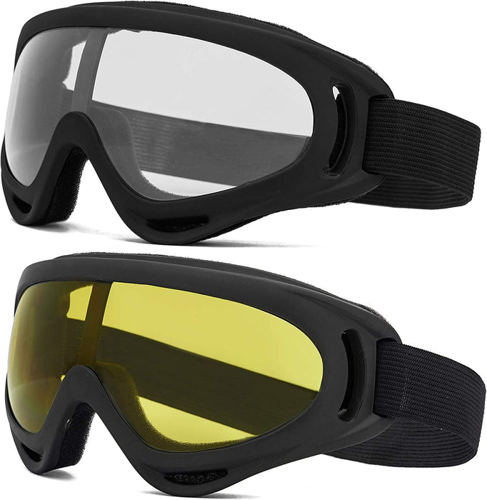 2 Pack Ski Goggles Snowboard Goggles for Men Women & Youth, Snow Goggle