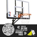 NBA 50" Portable Basketball Hoop with Polycarbonate Backboard