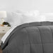 Gray All Season Alternative down Solid Comforter, King/Cal King, by Noble Linens