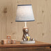 Sierra Sky Blue/Brown Bear Nursery Lamp with Shade & Bulb