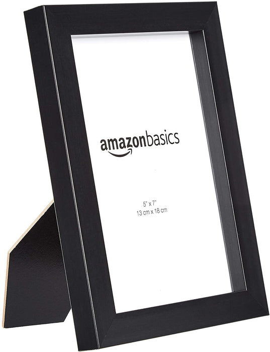 Photo Picture Frame - 5" X 7", Black - Pack of 2