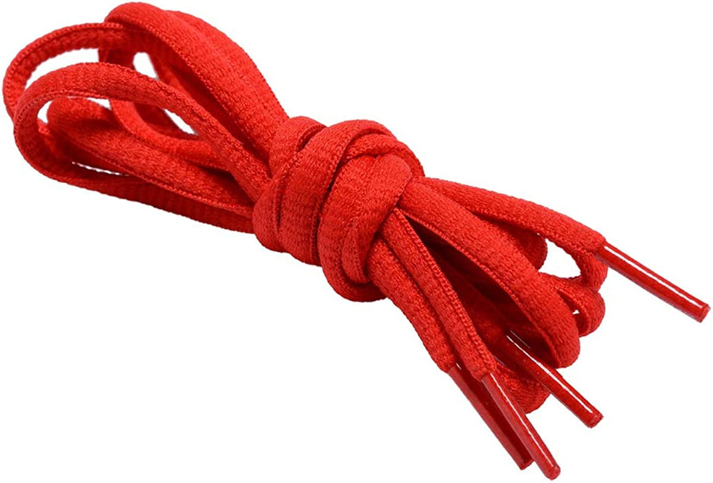 Oval Shoelaces Half round 1/4" Shoe Laces for Athletic Shoelaces [2 Pairs] 8 Colors 8 Different Lengths